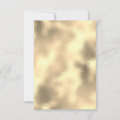 Goldene Dschungel Rose Rosa Einladung (Rückseite)