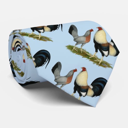 Goldene Duckwing Hühner Krawatte (Gerollt)