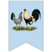 Goldene Duckwing Hühner Wimpelkette (Erste Fahne)