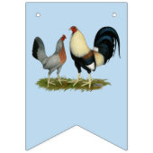 Goldene Duckwing Hühner Wimpelkette (Dritte Fahne)