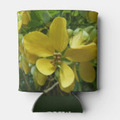 Goldene Dusche Tropengelbe Blüte Dosenkühler (Rückseite)