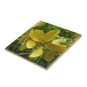 Goldene Dusche Tropengelbe Blüte Fliese (Seite)