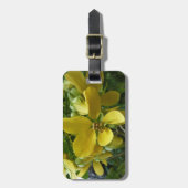 Goldene Dusche Tropengelbe Blüte Gepäckanhänger (Vorderseite vertikal)