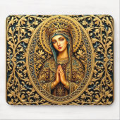 Goldene Ehrfurcht Jungfrau Maria Mousepad (Vorne)