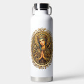 Goldene Ehrfurcht Jungfrau Maria Trinkflasche (Vorderseite)