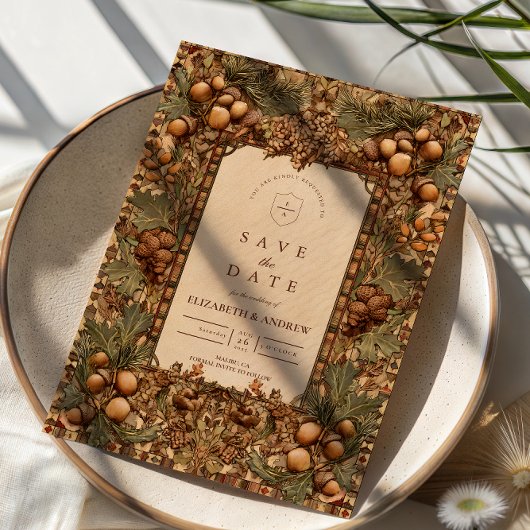 Goldene Eichenwald-Hochzeit Save The Date