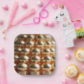 Goldene Eier und viel Glück Pappteller (Party)