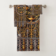Goldene Eingangshandtücher