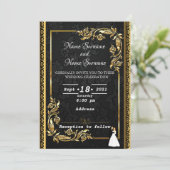 Goldene Einladung (Stehend Vorderseite)