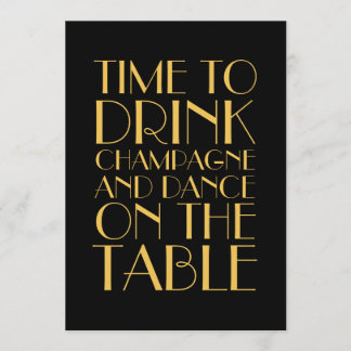 Goldene Einladung der 20er Jahre