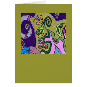 "Goldene Elefant"-Original abstrakt