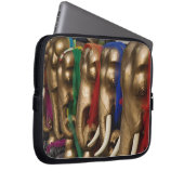 Goldene Elefanten Laptopschutzhülle (Vorne Rechts)