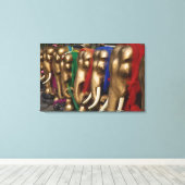 Goldene Elefanten Leinwanddruck (Insitu (Holzboden))