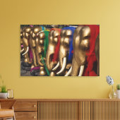 Goldene Elefanten Leinwanddruck (Insitu (Wohnzimmer))