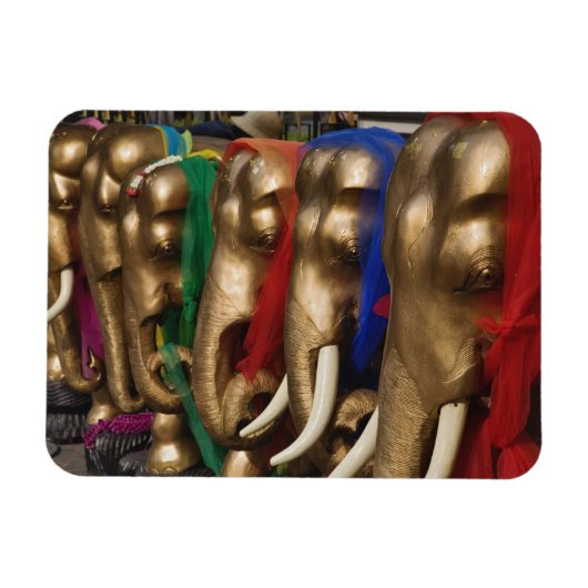 Goldene Elefanten Magnet (Horizontal)