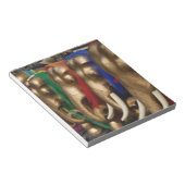 Goldene Elefanten Notizblock (angewinkelt)