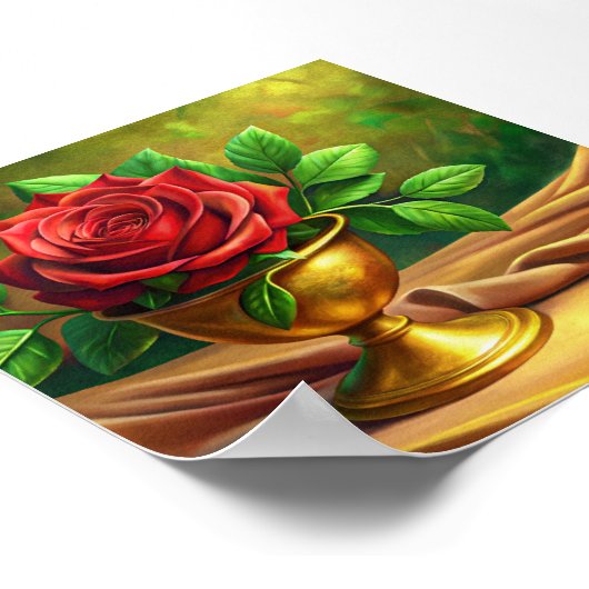 "Goldene Elegance" Poster (Ecke)