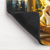 Goldene, elegante, 100 Jahre alte, goldene Kunst Mousepad (Ecke)