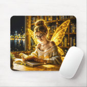 Goldene, elegante, 100 Jahre alte, goldene Kunst Mousepad (Mit Mouse)