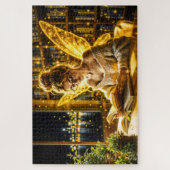 Goldene, elegante, 100 Jahre alte, goldene Kunst Puzzle (Vertikal)