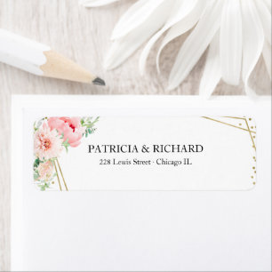 Goldene Elegante Blush Bloral