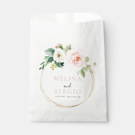 Goldene Elegante Fall-Blume Hochzeit Geschenktütchen