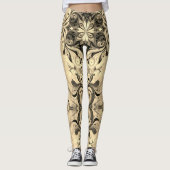 Goldene Elegante Leggings (Vorderseite)