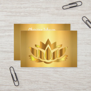 Goldene elegante Mandala Business Card Visitenkarte