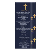 Goldene, elegante Typografie-Zeremonie Programm (Hinten)