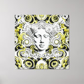 Goldene Eleganz: Ayana Leinwanddruck (Vorderseite)