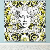 Goldene Eleganz: Ayana Leinwanddruck (Insitu (Holzboden))