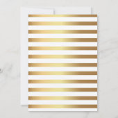 Goldene Eleganz, Einladung von 16 . Geburtstag (Rückseite)