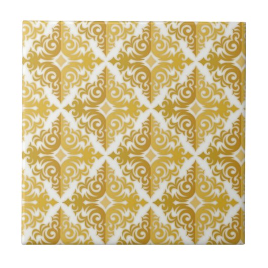 Goldene Eleganz Fliese (Vorderseite)