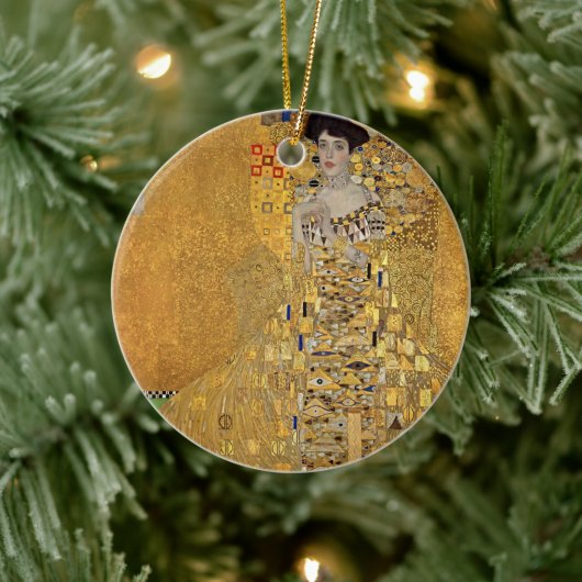 Goldene Eleganz: Gustav Klimts Meisterwerk Keramik Ornament (Baum)