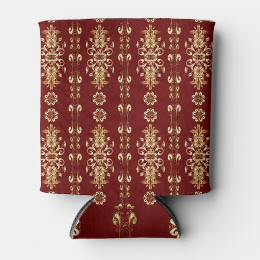 Goldene Eleganz: Klassisches orientalisches Muster Dosenkühler (Vorderseite)