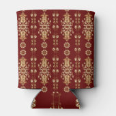 Goldene Eleganz: Klassisches orientalisches Muster Dosenkühler (Rückseite)