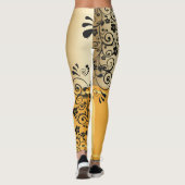 Goldene Eleganz Leggings (Rückseite)