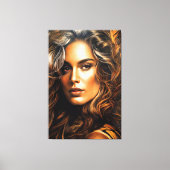 Goldene Eleganz Leinwanddruck (Vorderseite)