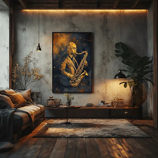 Goldene Eleganz Leinwanddruck