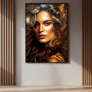 Goldene Eleganz Leinwanddruck