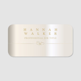Goldene Eleganz Namensschild