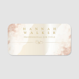 Goldene Eleganz Namensschild