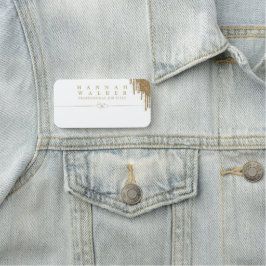 Goldene Eleganz Namensschild