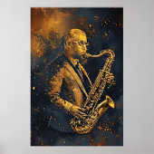 Goldene Eleganz Poster (Vorne)