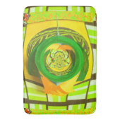 Goldene Eleganz: Schöne Afrikanische Gelbe Rose Badematte (Vorderseite Vertikal)