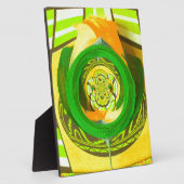 Goldene Eleganz: Schöne Afrikanische Gelbe Rose Fotoplatte (Seite)