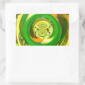 Goldene Eleganz: Schöne Afrikanische Gelbe Rose Rechteckiger Aufkleber (Tasche)