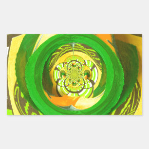 Goldene Eleganz: Schöne Afrikanische Gelbe Rose Rechteckiger Aufkleber