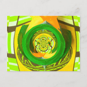 Goldene Eleganz: Schöne afrikanische gelbe Rosenku Postkarte