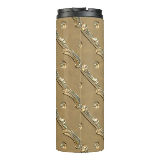 Goldene Eleganz Thermosbecher (Rückseite)